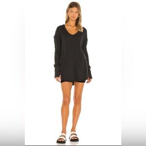 Free People x We The Free Colby Black Long Sleeve Tee Size Small